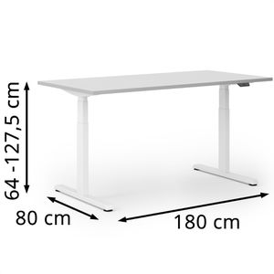 Produktbild für Schreibtisch Actiforce Pro 1050 lite, lichtgrau / weiß