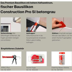 Produktbild für Silikon Fischer Premium, DBSA, grau