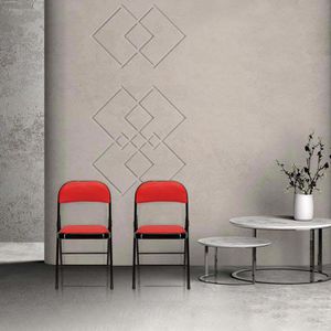 Produktbild für Klappstuhl hJh-OFFICE TUDELA, 803003, rot