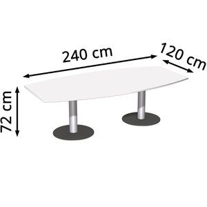 Produktbild für Konferenztisch Geramöbel N-13TF2412-W