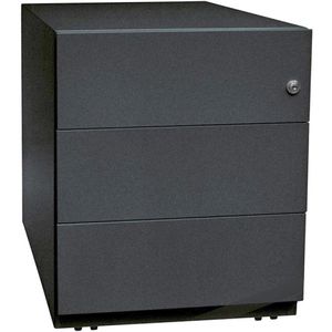 Produktbild für Rollcontainer Bisley Note, aus Metall, schwarz
