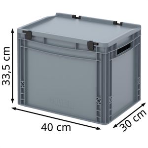 Produktbild für Eurobox AUER ED 43/32, grau, 30 Liter