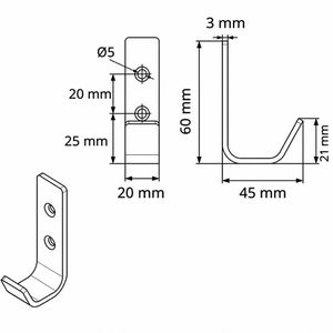 Produktbild für Garderobenhaken SO-TECH Loxten, 127043, pink