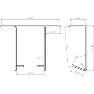 Produktbild für Prospekthalter Fluhr KK 51, drehbar, silber