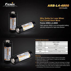 Produktbild für Akku Fenix ARB-L4-4800, 3,7 V, 4800 mAh