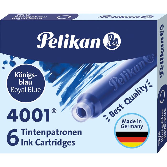 Pelikan Tintenpatronen 4001® 6er Set Standard-Patronen, Königsblau kaufen