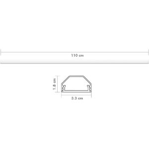 Produktbild für Kabelkanal LogiLink KAB0114, weiß
