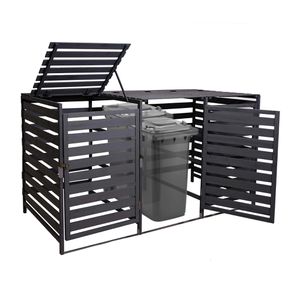 Produktbild für Mülltonnenbox Mendler HWC-H62, Holz