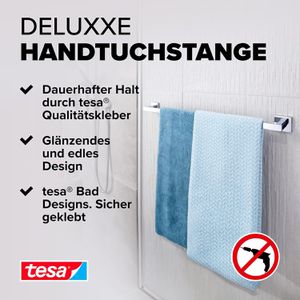 Produktbild für Handtuchhalter Tesa Deluxxe 40406, silber