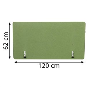 Produktbild für Tischtrennwand hJh-OFFICE 891017, grün