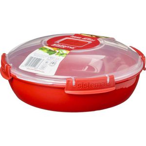 Mikrowellengeschirr Sistema 1118, rot, aus Kunststoff
