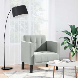 Produktbild für Loungesessel vidaXL 4100553, hellgrau