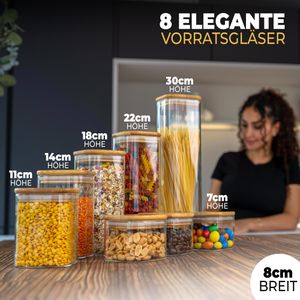 Produktbild für Vorratsglas Clidor mit Bambusdeckel