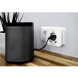 Produktbild für Nachtlicht InnTec SLED02 LED, mit USB, für Steckdose