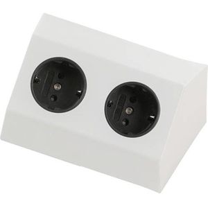 Tischsteckdose Heitronic Salerno, mit 1 m Schuko Kabel