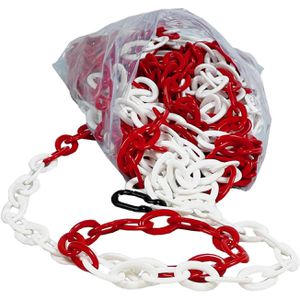 Absperrkette UvV Style Oval, Länge 25m & 2 Karabinerhaken