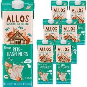 Reisdrink Allos Reis-Haselnuss, BIO