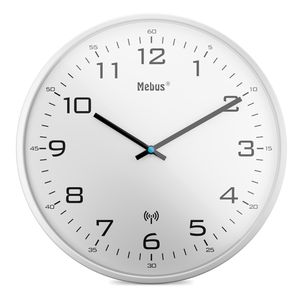 Wanduhr Mebus 13080, Kunststoff, analog, Funkuhr