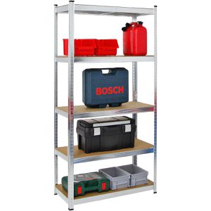 Schwerlastregal PROREGAL Ragnar, 5 Holzböden