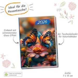 Produktbild für Taschenkalender Trötsch Schmetterling, Jahr 2026
