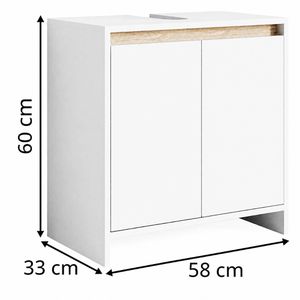 Produktbild für Waschbeckenunterschrank Vicco Emma, stehend