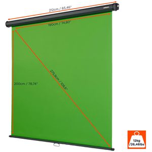 Produktbild für Greenscreen Celexon Rollo Chroma Key