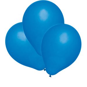 Susy-Card Luftballons 40011318, blau, rund, Ø 22 cm, 25 Stück