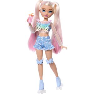 Barbie Puppe Dream Besties, ab 4 Jahre, Malibu Rollschuh-Party, 30 cm