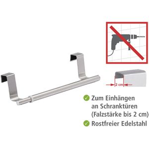 Produktbild für Handtuchhalter Wenko Teleskop 53245100, silber