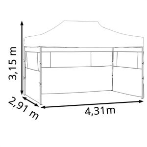 Produktbild für Pavillon vidaXL 44972 Pop-up, creme