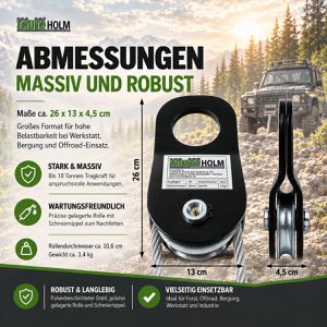 Produktbild für Umlenkrolle Trutzholm aus Metall, Ø 106 mm