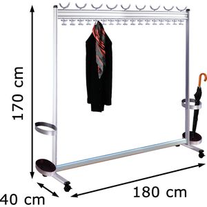 Produktbild für Garderobenständer Kerkmann Multiline 6758, silber