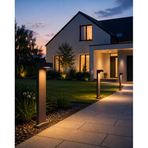 Produktbild für Wegeleuchte SLV Quadrasyl 75, anthrazit, mit 230 V Netzstrom
