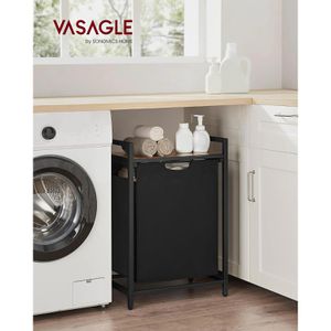 Produktbild für Wäschekorb Vasagle BLH101B01, braun/schwarz
