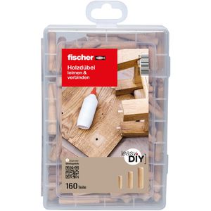 Produktbild für Holzdübel Fischer 548597 EasyDIY Box, Set