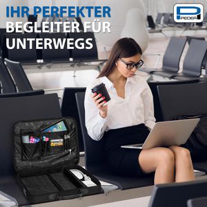 Produktbild für Laptoptasche Pedea Trendline Starterset, schwarz