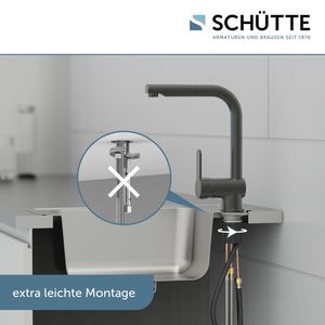 Produktbild für Küchenarmatur Schütte London, graphit matt