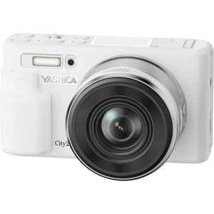 Produktbild für Kompaktkamera Yashica City 200 weiß, mit 2,8 Zoll Display