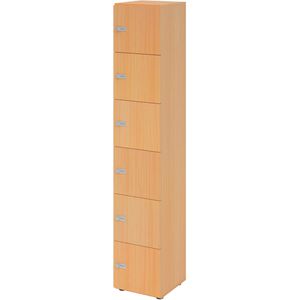 Schließfachschrank Hammerbacher 264l6, buche