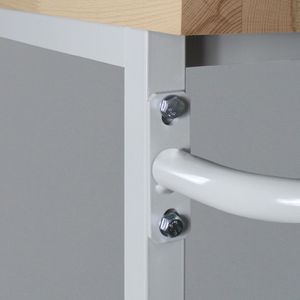 Produktbild für Werkbank ADB 44746, anthrazit, mit Rollen