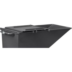 Produktbild für Kippbehälter-Deckel Fetra 47D1, anthrazit, aus Stahl