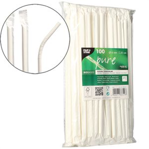 Strohhalme Papstar 88629 pure, aus Papier