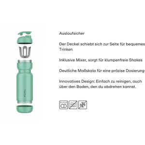 Produktbild für Protein-Shaker Mepal Shaker Sport aus Kunststoff, Apple green
