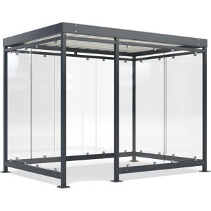 Personenunterstand WSM Köln K3 b/d BS, anthrazit, aus Metall