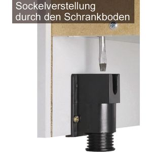 Produktbild für Kombischrank Hammerbacher H-Serie, lichtgrau