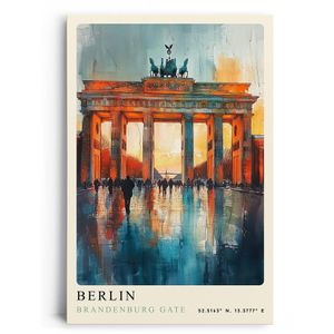 Wandbild Sinus-Art Berlin Brandenburger, 80 x 120 cm