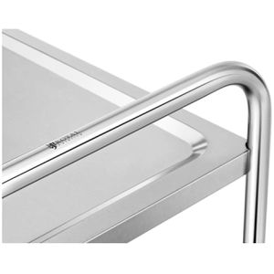 Produktbild für Servierwagen Royal-Catering RCSW-3SQ2, silber, aus Edelstahl
