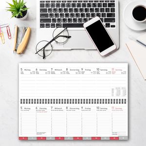 Produktbild für Tischkalender Happy-Produkt mit Register, 2026