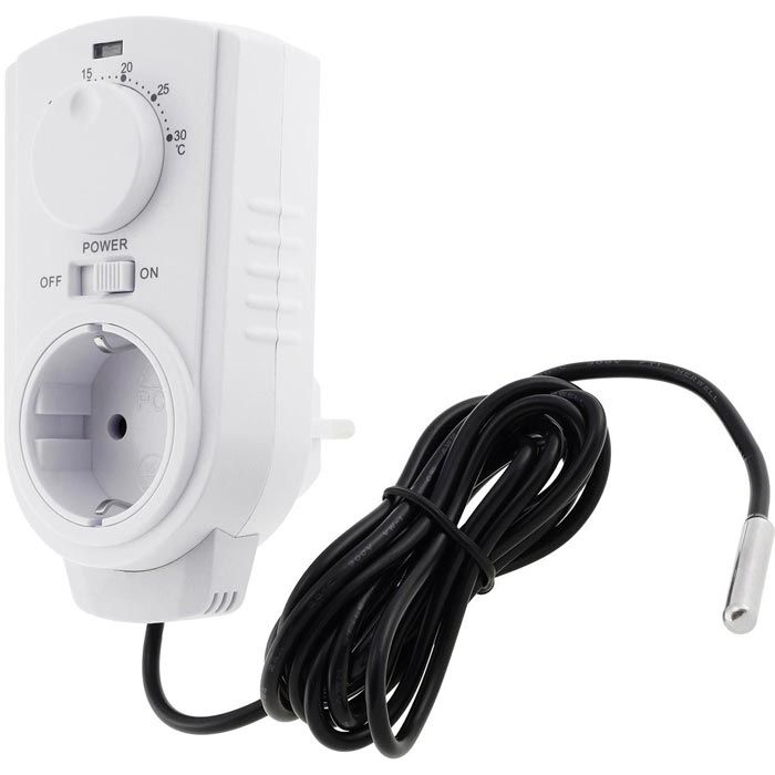 McPower Steckdosenthermostat TCU-530, für Heizung oder Klimagerät