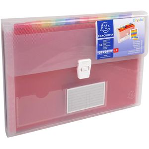 Produktbild für Fächermappe Exacompta 55298E Crystal, A4